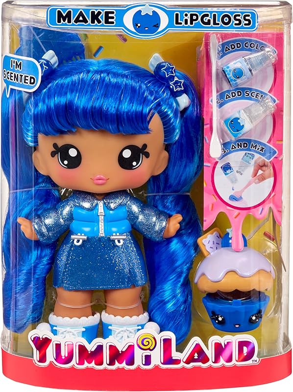 Yummiland Large Doll Lipgloss Rory Blueberry